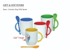 Ceramic Mug With Spoon Gift & Souvenirs