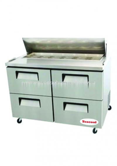 4 HALF DOOR DRAWER SALAD PREPARE TABLE CHILLER