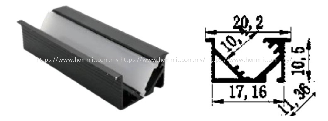 LED Track 5 - BLK