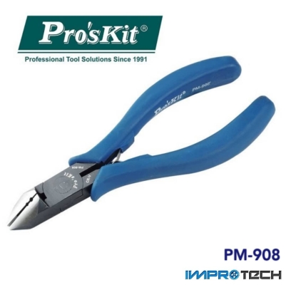 PRO'SKIT [PM-908] Side Cutting Plier (160mm) Black Oxide Finish 6"