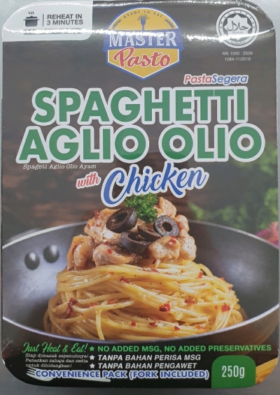 Master Pasto Spaghetti Aglio Olio with Chicken 250g