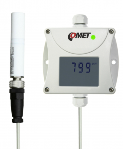 COMET T5141 CO2 Concentration transmitter with 4-20mA Output, external carbon dioxide probe,1m cable