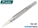 PRO'SKIT [TZ-121] Ceramic Tip Tweezer 130mm Precision Tweezers Prokits