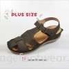 Plus Size Comfort Sandal -PS 51-5912- COFFEE Colour Plus Size Shoes