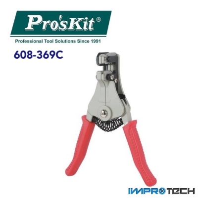 PRO'SKIT [608-369C] Wire Stripping Tool(22,18-20,14-16,12,10,8 AWG for solid wire)