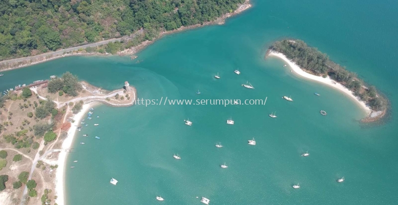 Island formation and beach nourishment at Langkawi