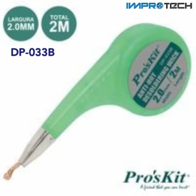 PRO'SKIT [DP-033B] Anti-Hot Desoldering Wick