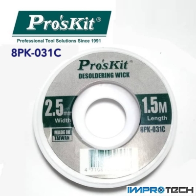 PRO'SKIT [8PK-031C] Desoldering Wick for Width 2.5mm