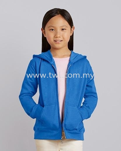 88600B GILDAN® HEAVY BLEND™ YOUTH FULL ZIP HOODED SWEATSHIRT