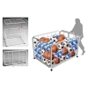 ITR-002 FOLDABLE BALL RACK Troli Penyimpanan Sport