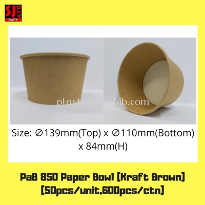 850cc Paper Bowl (Kraft Brown)