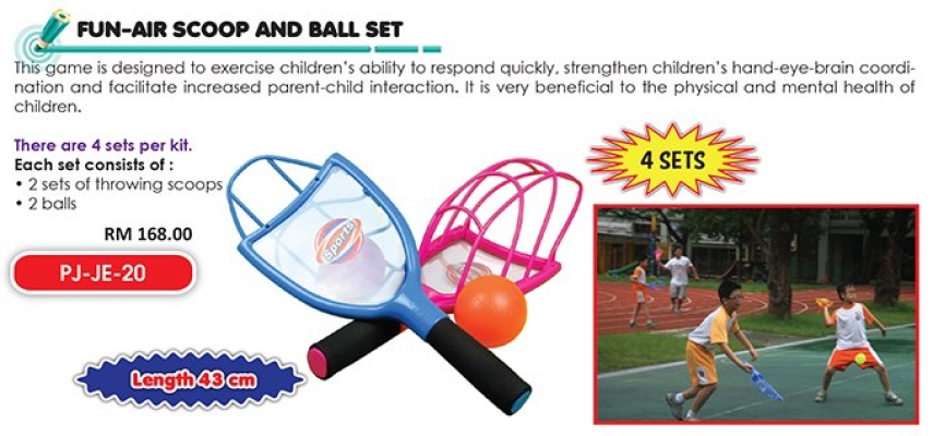 PJ-JE-20 Fun-Air Scoop And Ball Set