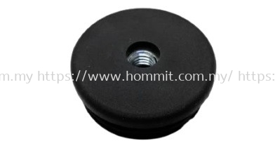 Round Stopper with 3/8" Nut Insert (Black)