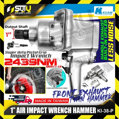 KUANI KI-38-P 1" 2441NM Air Impact Wrench 4000RPM