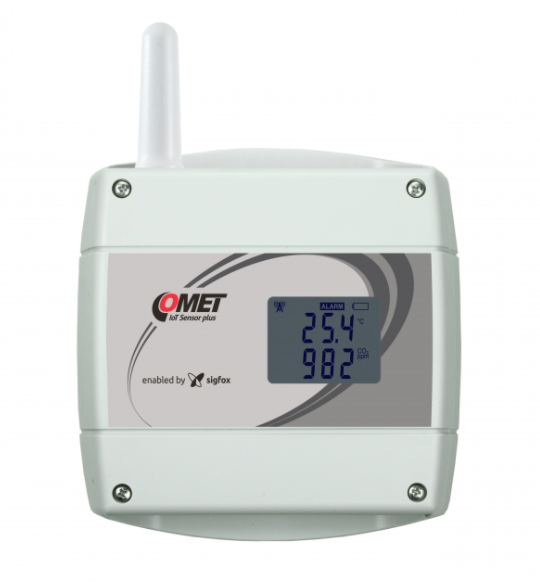 comet w8810 iot wireless temperature and co2 sensor, powered by sigfox