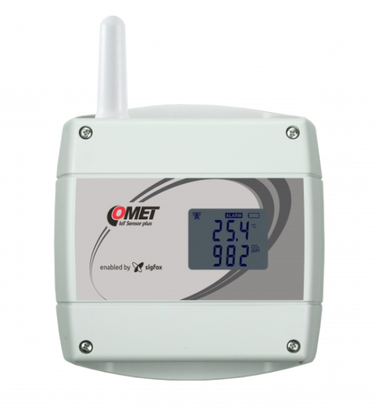 COMET W8810 IoT Wireless Temperature and CO2 sensor, powered by sigfox