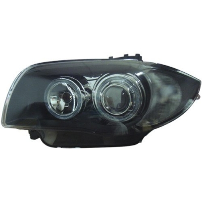 BMW E82 E87Head Lamp Projector Black W/LED Rim