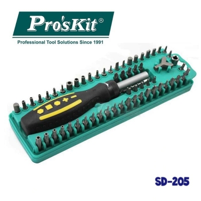 PRO'SKIT [SD-205] 62Pcs Security Bits Set