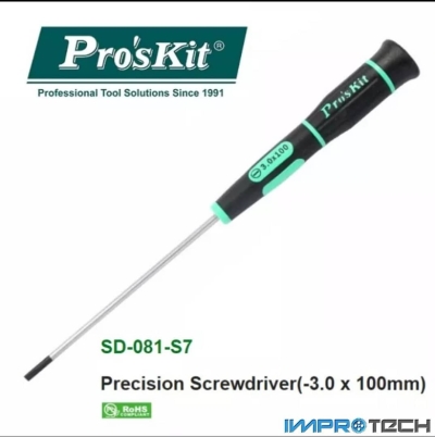 PRO'SKIT [SD-081-S7] Precision Screwdriver(-3.0 x 100mm)