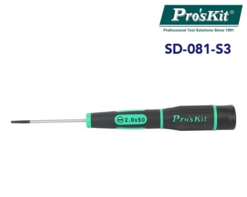 PRO'SKIT [SD-081-S3] Precision Screwdriver(-2.0 x 50mm)