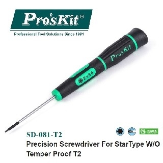 PRO'SKIT [SD-081-T2] Precision Screwdriver For StarType W/O Temper Proof T2