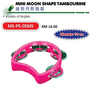 Mini Moon Shape Tambourine