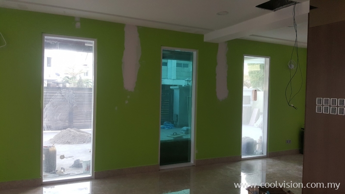 Reflective Window Film : Green / Silver