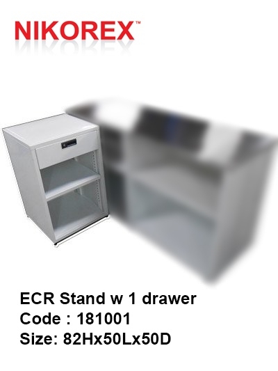 181001 - ECR Stand w 1 drawer 82Hx50Lx50D