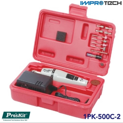 PRO'SKIT [1PK-500C-2] Super Drill Set W/Adaptor 230V AC 50Hz