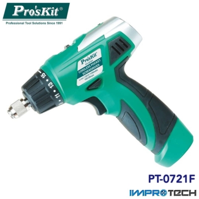 PRO'SKIT [PT-0721F] Cordless Pocket Screwdriver 7.2V (230V AC 50Hz)