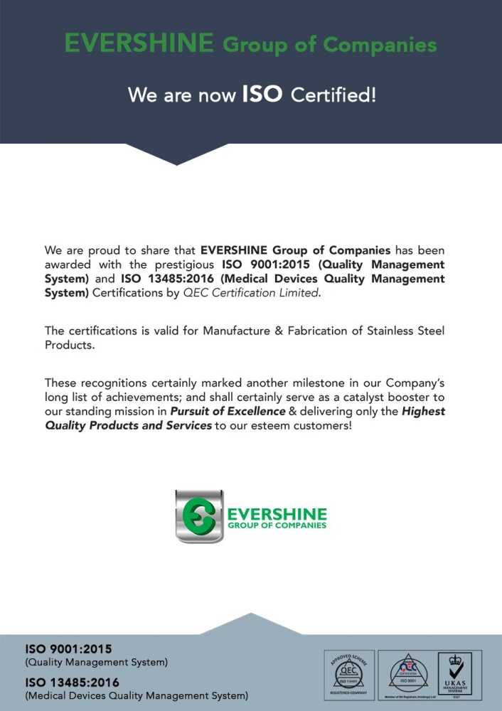 ISO Certification Announcement