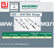 HIKOKI UNLEASH THE NEXT SDS + DRILL BITS RANGE DRILLING DIA 12MM LENGTH 210MM 401339 (HI) DRILL SCREW BIT HAND TOOLS TOOLS & EQUIPMENTS