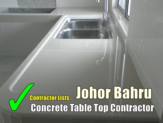 List Of Contractor Concrete Table Top And Works In Johor Bahru