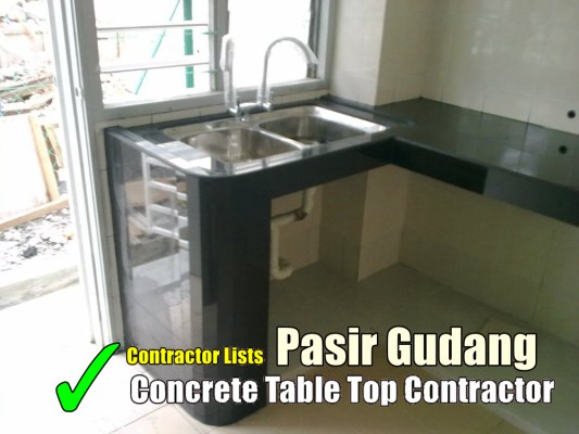 Concrete Table Top Contractor Lists Pasir Gudang