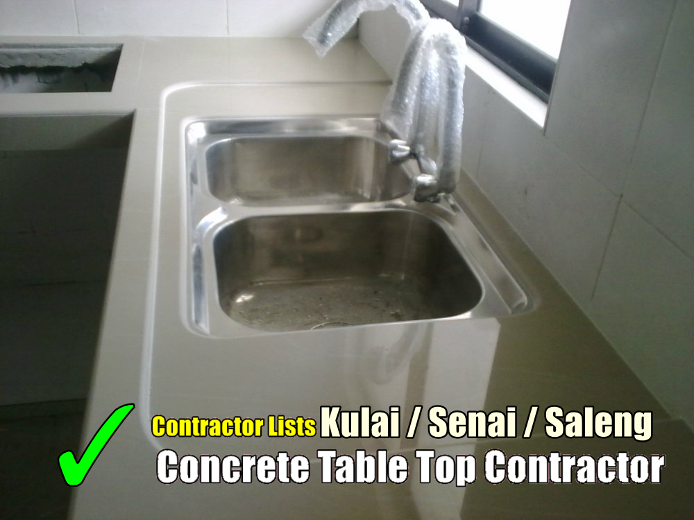 Concrete Table Top Contractor Lists Kulai Senai Saleng Concrete Table Top Merchant Lists