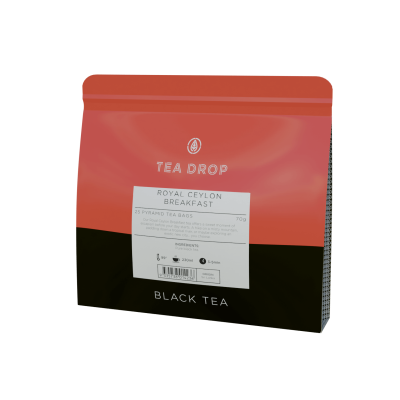 TEA DROP Royal Ceylon Breakfast Tea  (70gm*25sachet/pkt)