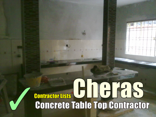 Concrete Table Top Contractor Lists Cheras