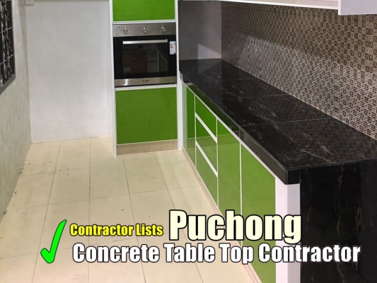 Concrete Table Top Contractor Lists Puchong