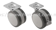 Twin Wheel Castor (Plate) Furniture Rollers & Castors