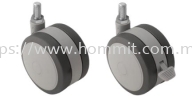 Twin Wheel Castor (Screw Pin) Furniture Rollers & Castors