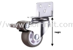 L-Bracket Wheel Castor with Brake Furniture Rollers & Castors