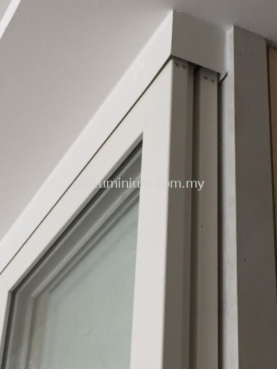 Hanging sliding doors (2 panel slide to the wall) @Utropolis Suite 1, Jalan Kontraktor U1 /14, shah Alam, Selangor 