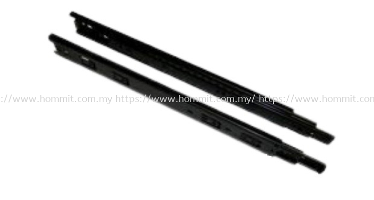 0.9*0.9*0.9* / 42mm - Full Extension Drawer Slide (Black)