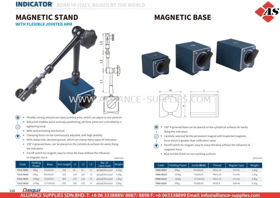 DASQUA Magnetic Stand / Magnetic Base