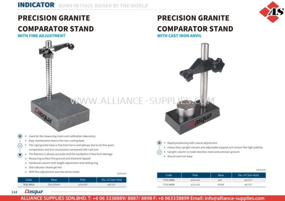 DASQUA Precision Granite Comparator Stand 