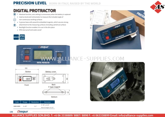 DASQUA Digital Protractor