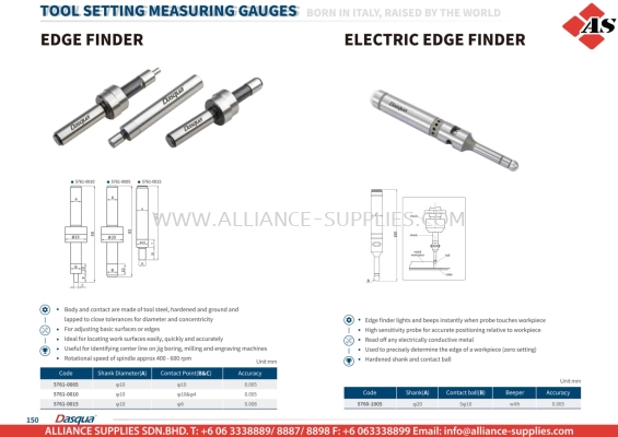 DASQUA Edge Finder / Electric Edge Finder