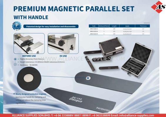 Premium Magnetic Parallel Set with Handle