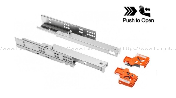 Push To Open Undermount Full Extension Ball Bearing Drawer Slide