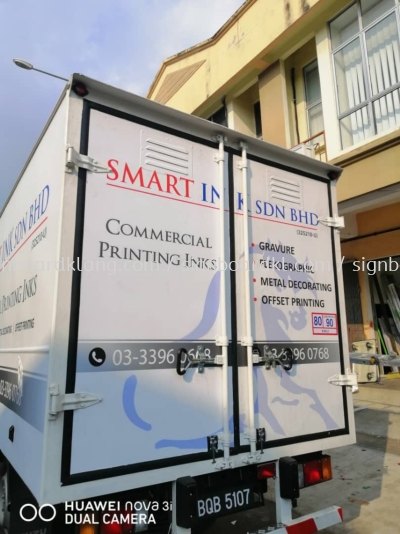 smart ink lorry truck sticker